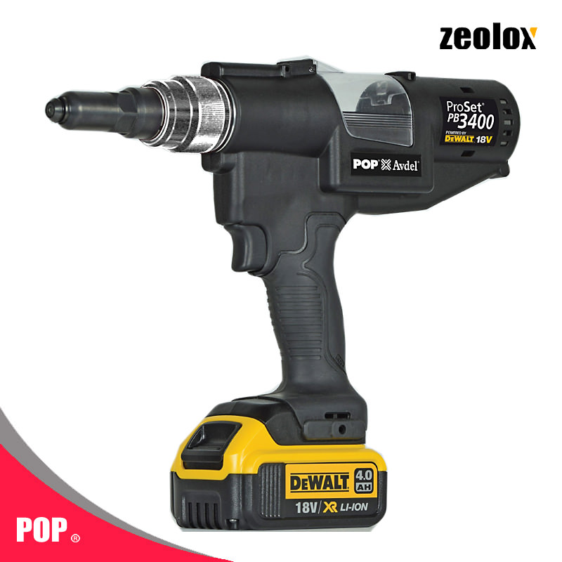 POP電動鉚釘槍 PB3400充電鉚釘槍鋰電池PB3400電動拉鉚工具槍